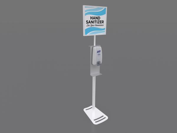 MOD-9002 Hand Sanitizer Stand with Graphic Option -- Image 1